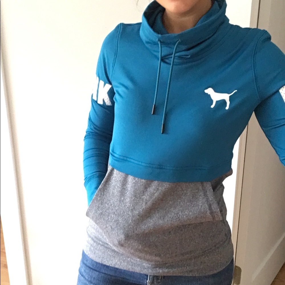 NWOT VS Pink ultimate cowl neck hoodie